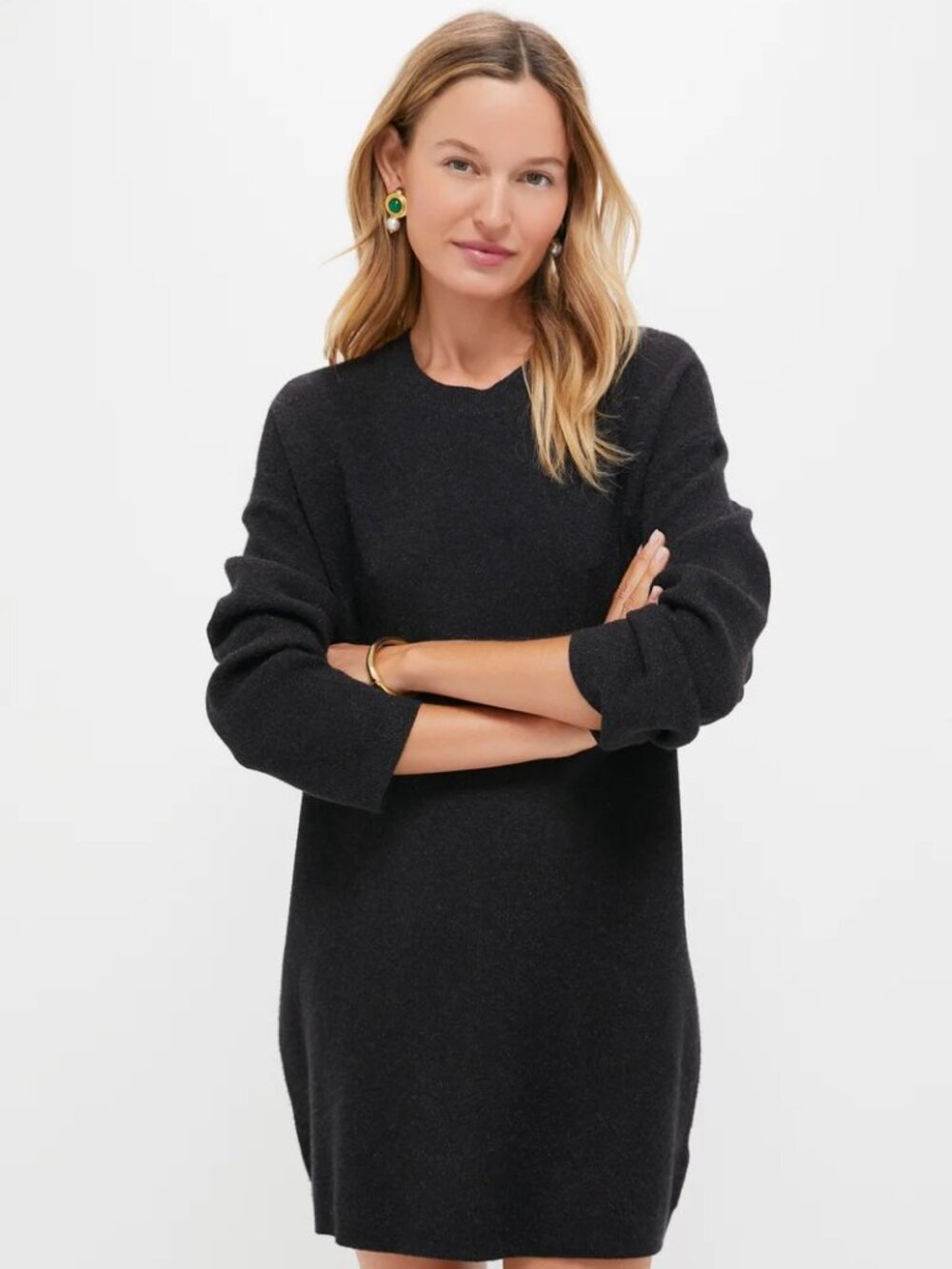 Tuckernuck Pomander Place Noir Vivianne Crewneck Dress